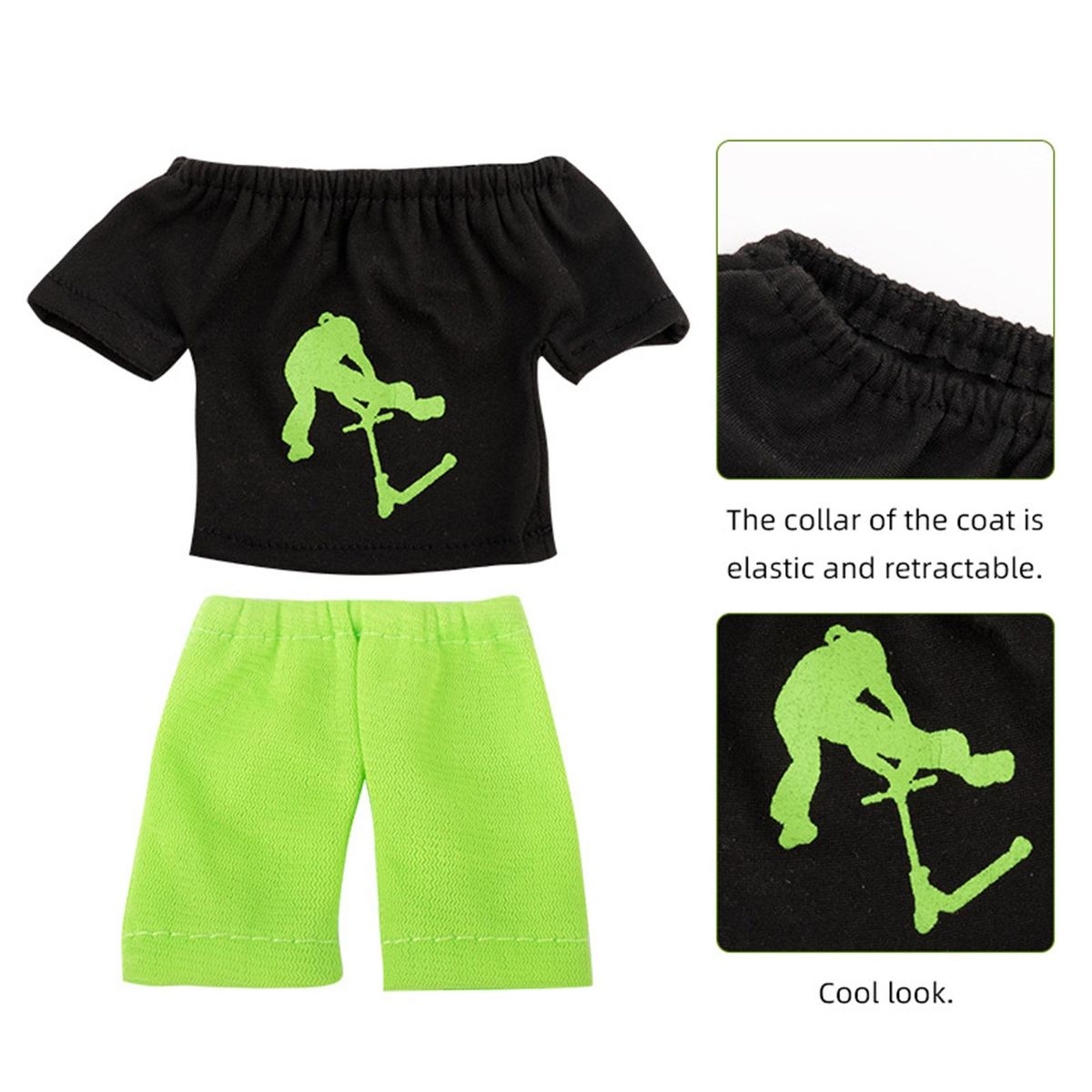 Mini Finger Scooter Set Mini Finger Skateboard with Pants and Shoes