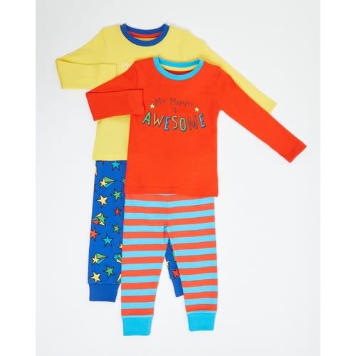 Baby Boys Awesome Pyjamas- Pack Of 2