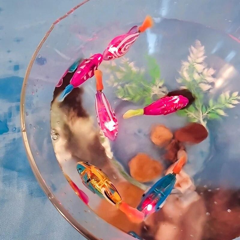 Sensor Swimming Fish Swimming Simulation Electric Cool Colorful Fish Summer Water Play Toys Magical Light-emitting Swimming Fish