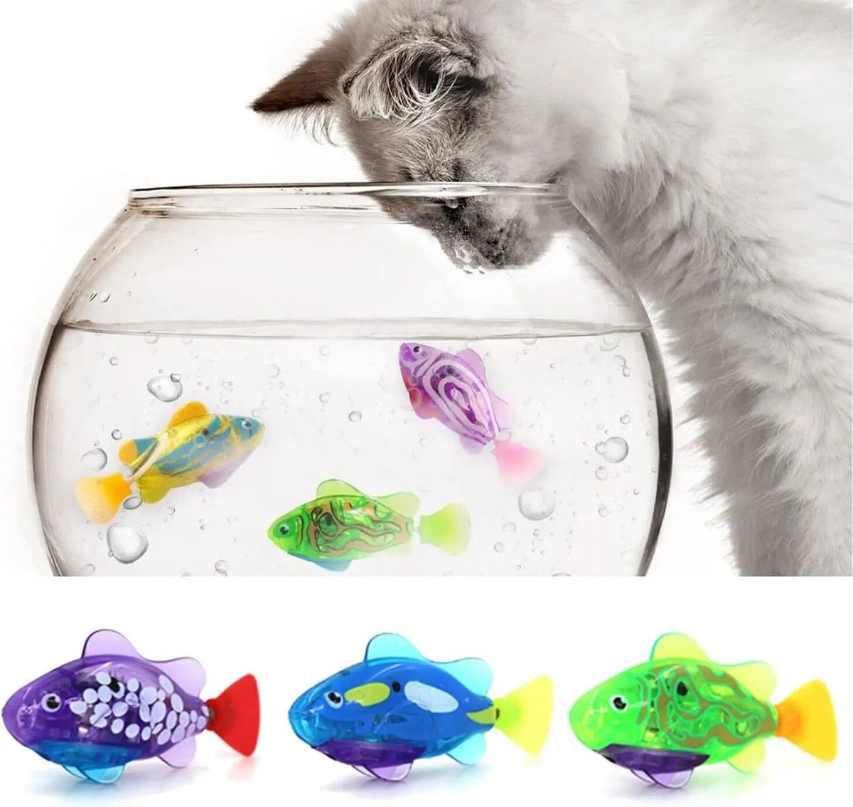 Sensor Swimming Fish Swimming Simulation Electric Cool Colorful Fish Summer Water Play Toys Magical Light-emitting Swimming Fish