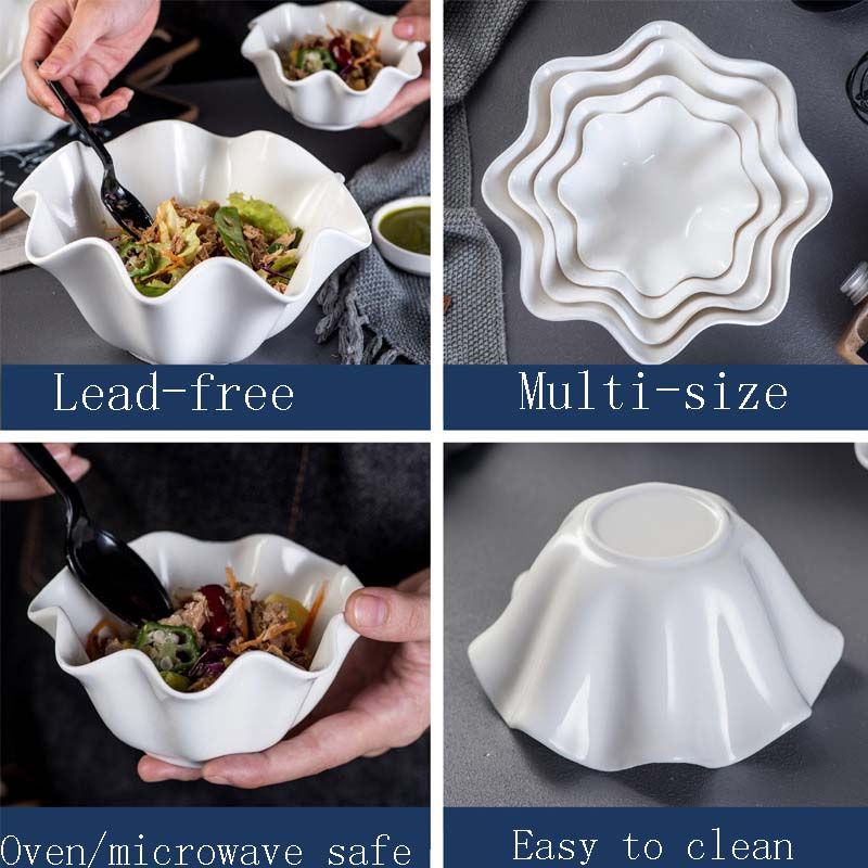 7 Inch Ceramic Cereal Soup Bowls Set Of 2