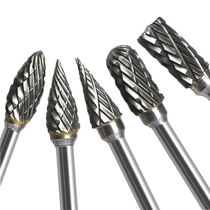 10Pcs Shank Tungsten Carbide Milling Cutter Rotary Tool
