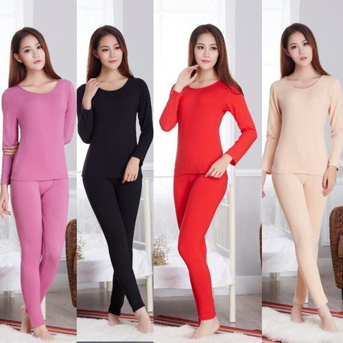 Women Ladies Winter Warm Top Pant Shaping Thermal Underwear