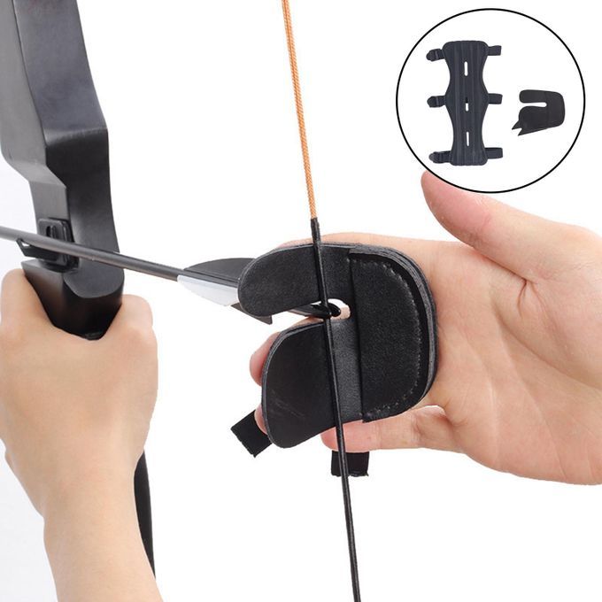 Archery Protector Gear Kit Arm Guard Fingerguards For Shooting
