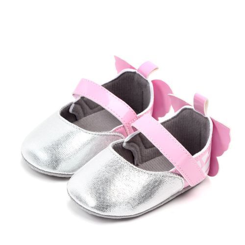 Butterfly Baby Girl Shoes- Silver