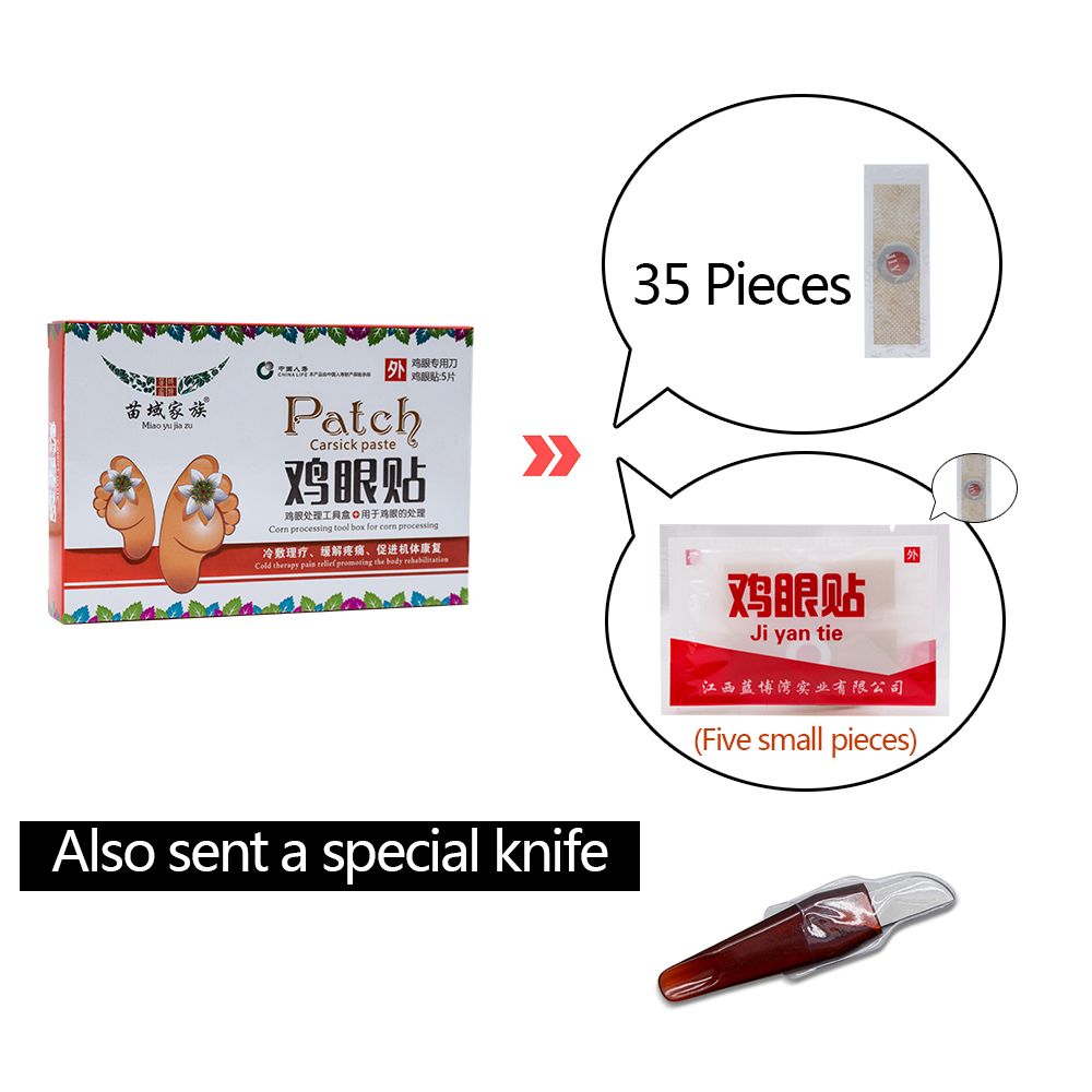 Povihome Treatment 40Pcs Hard Patch C584 Skin Removal Stick Dead Plaster Medical Corn Calluses Warts Foot Tool Exfoliating Detox