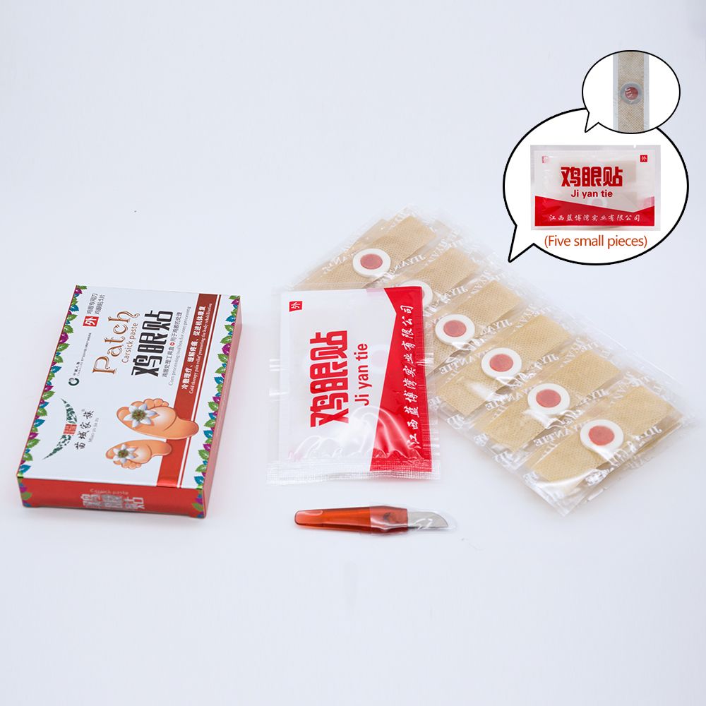 Povihome Treatment 40Pcs Hard Patch C584 Skin Removal Stick Dead Plaster Medical Corn Calluses Warts Foot Tool Exfoliating Detox