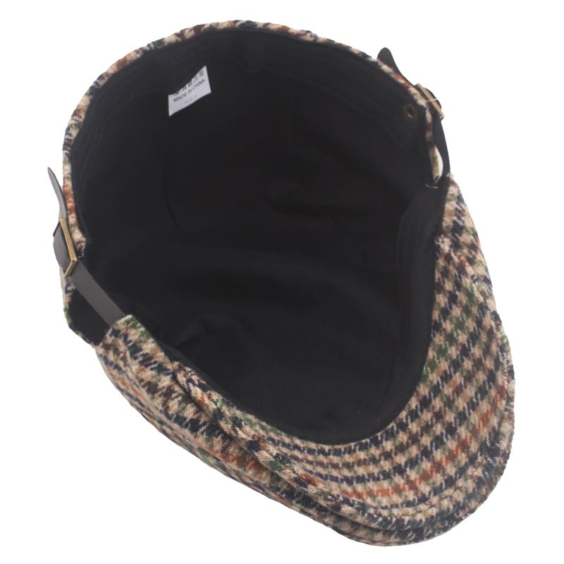 Men's Swallow Grid British Style Newsboy Beret Cap