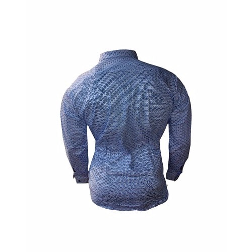 Men's Patterned Shirt - Blue