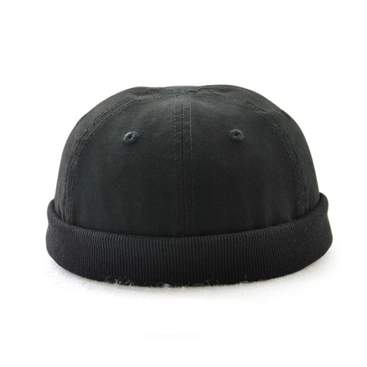 G12606 Retro Wild Melon Skin Cap G12606 Black