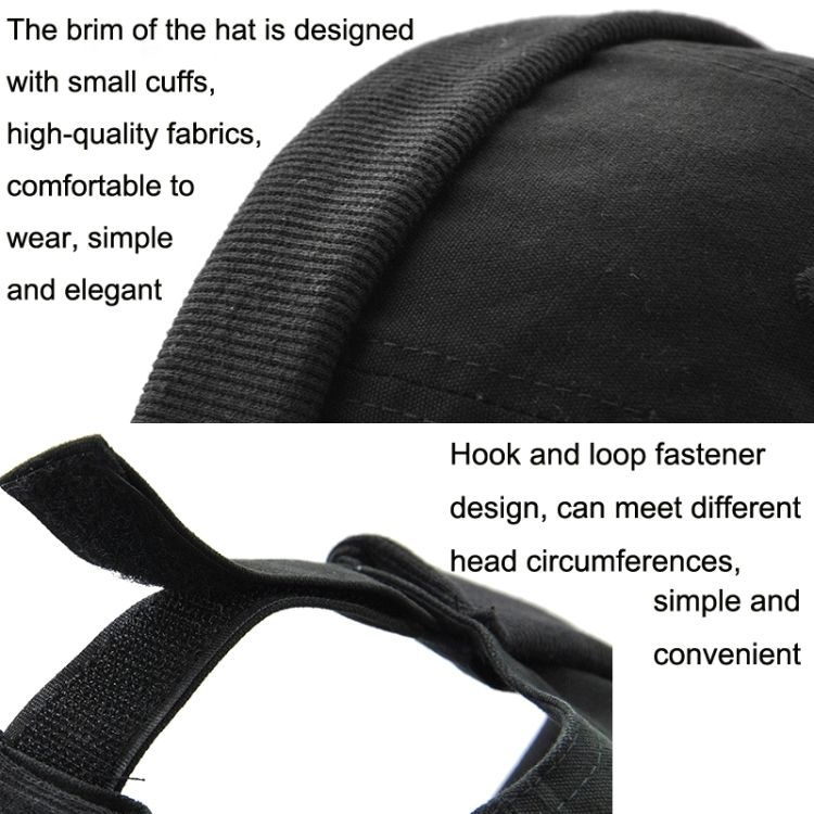 G12606 Retro Wild Melon Skin Cap G12606 Black