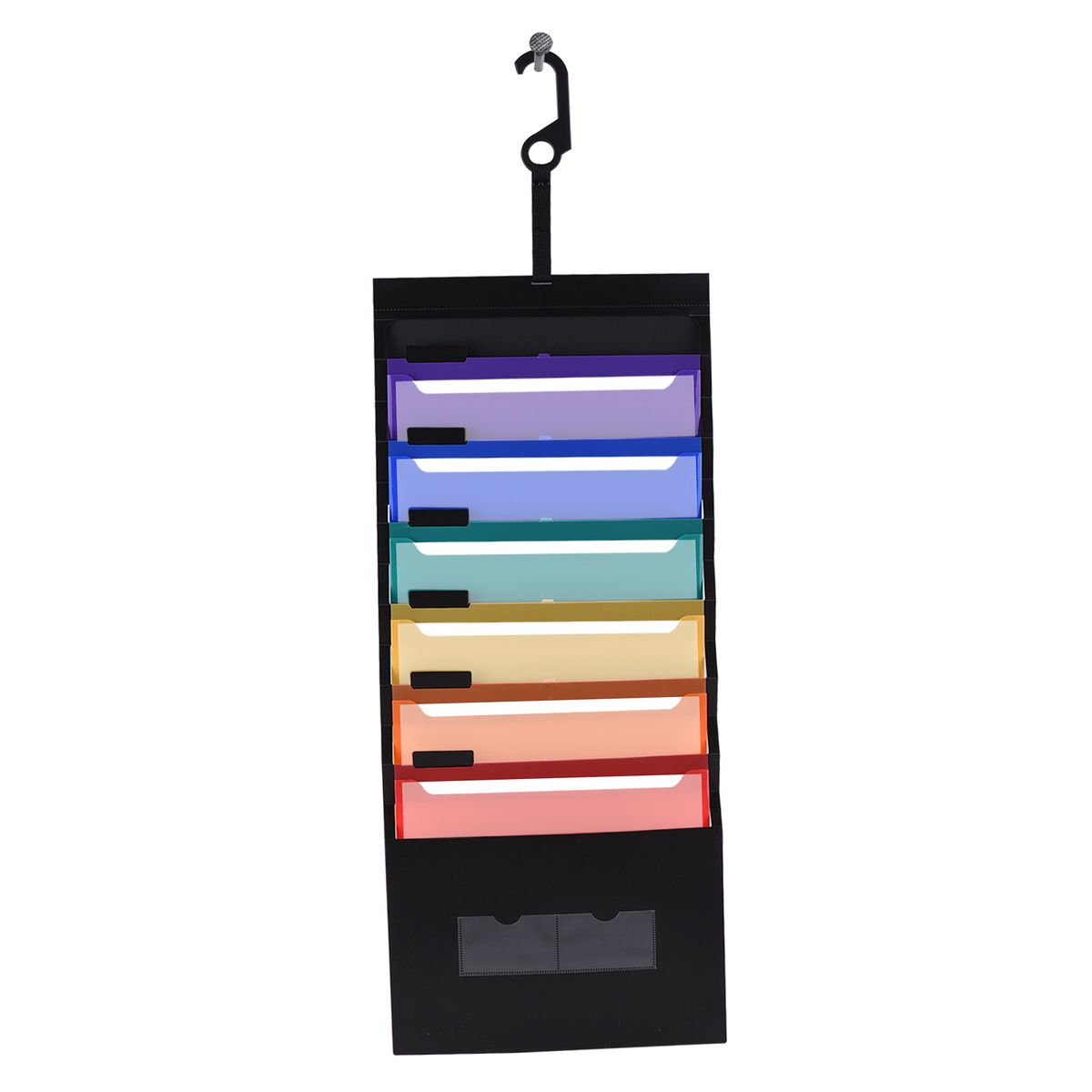 6 Pockets Hanging File Folder Accordian File Organizer A4