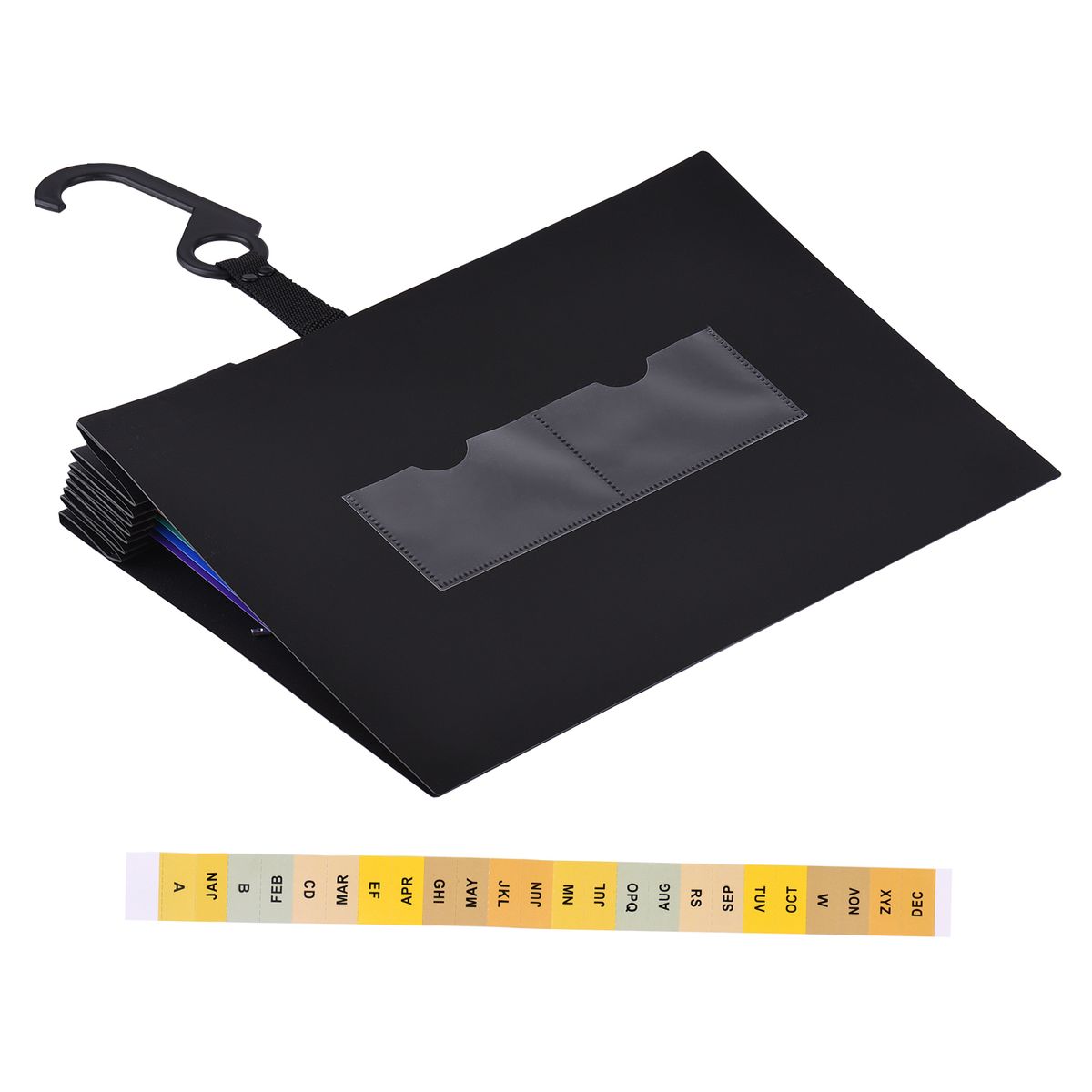 6 Pockets Hanging File Folder Accordian File Organizer A4