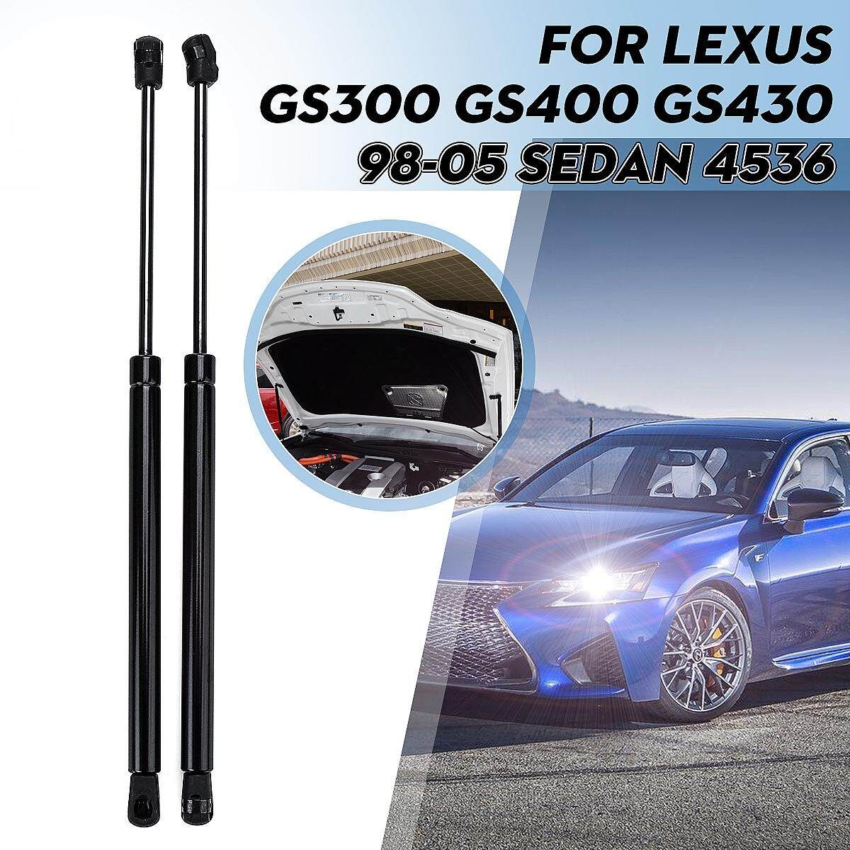 Hood Gas Lift Supports Struts Arm Shocks 4536 For Lexus GS300 GS400 GS430 Sedan 98-05