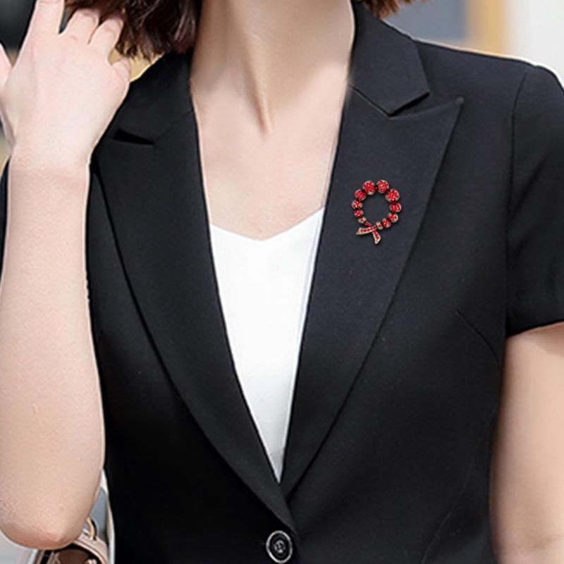Brooch Retro Crystal Ball Alloy Simple Sweater with