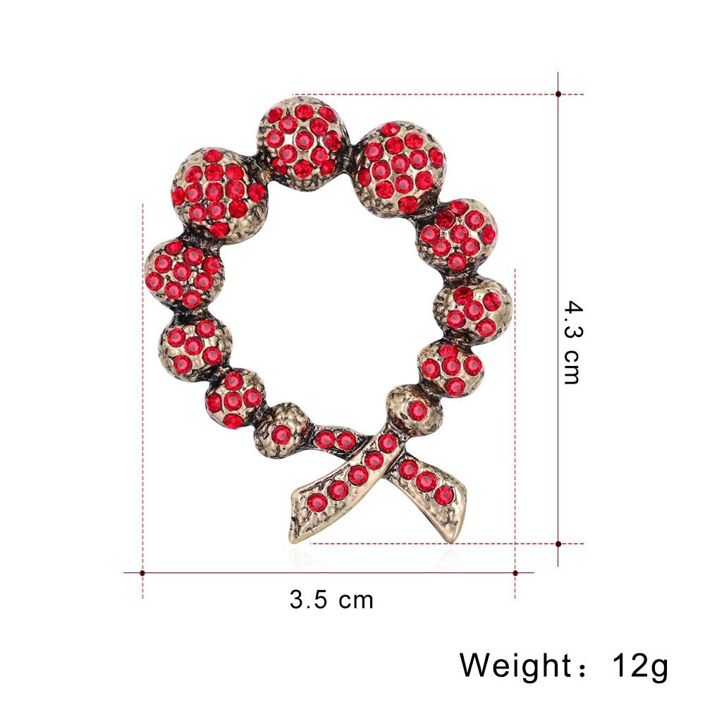 Brooch Retro Crystal Ball Alloy Simple Sweater with