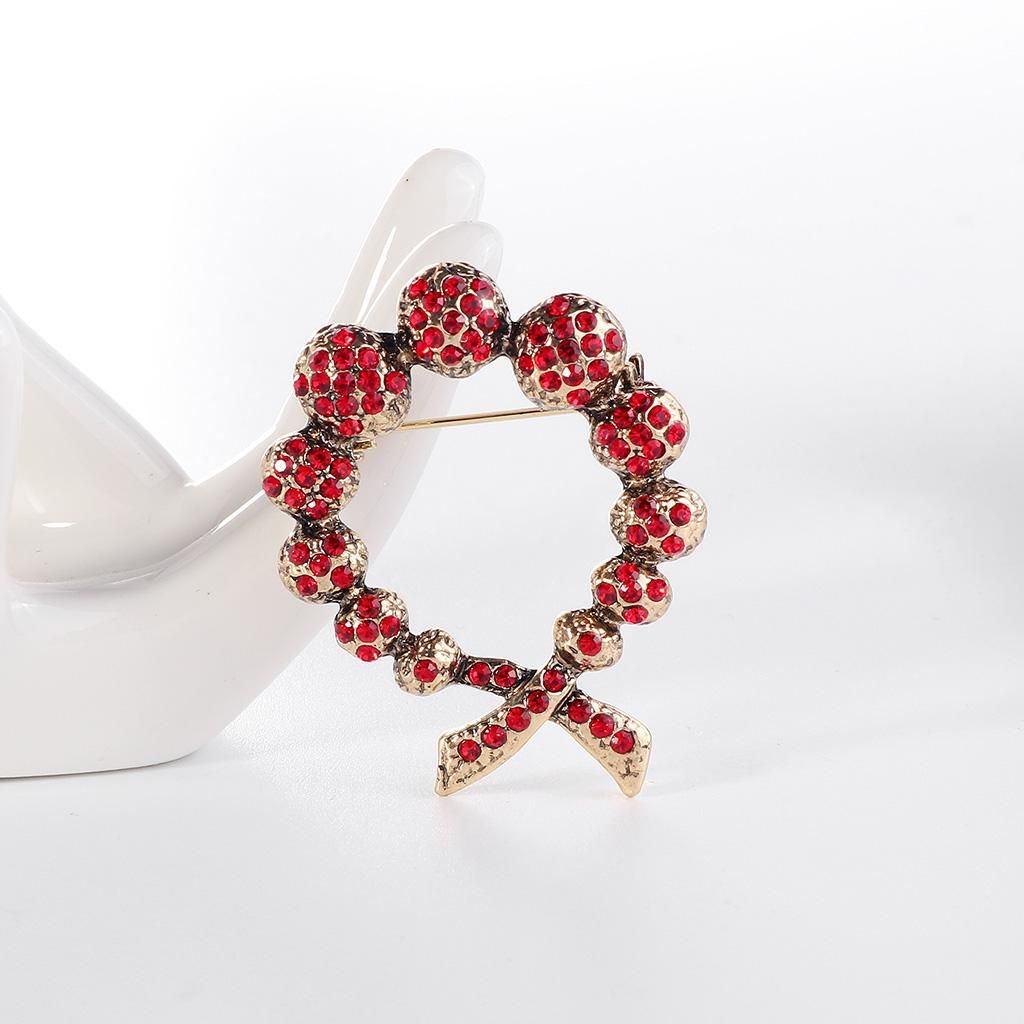 Brooch Retro Crystal Ball Alloy Simple Sweater with