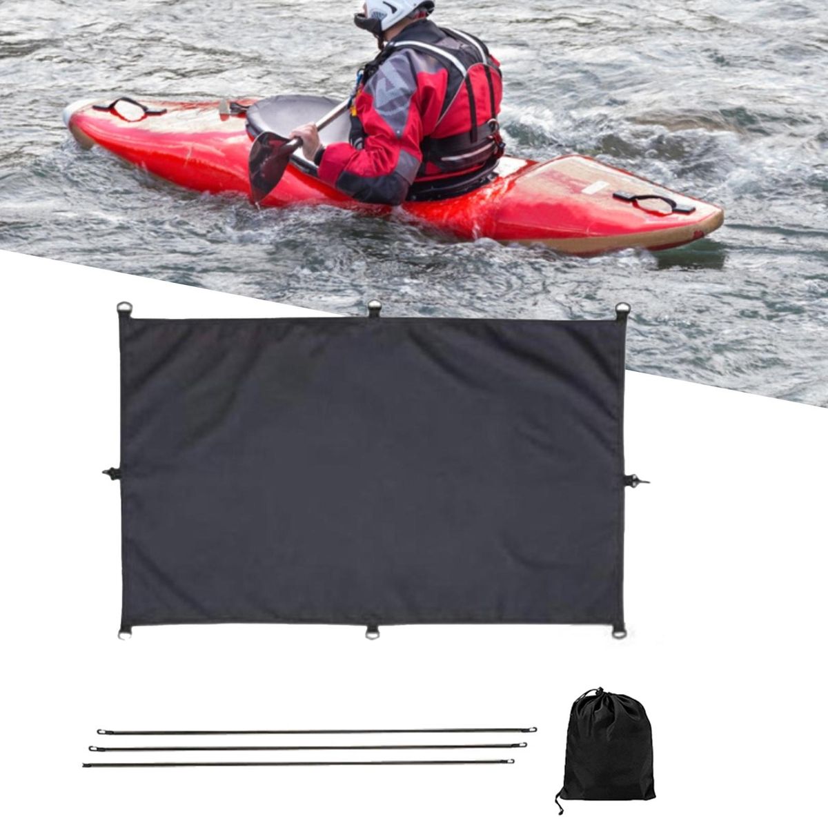 Kayak Protective Cover Indoor Outdoor Storage Kayak Drape