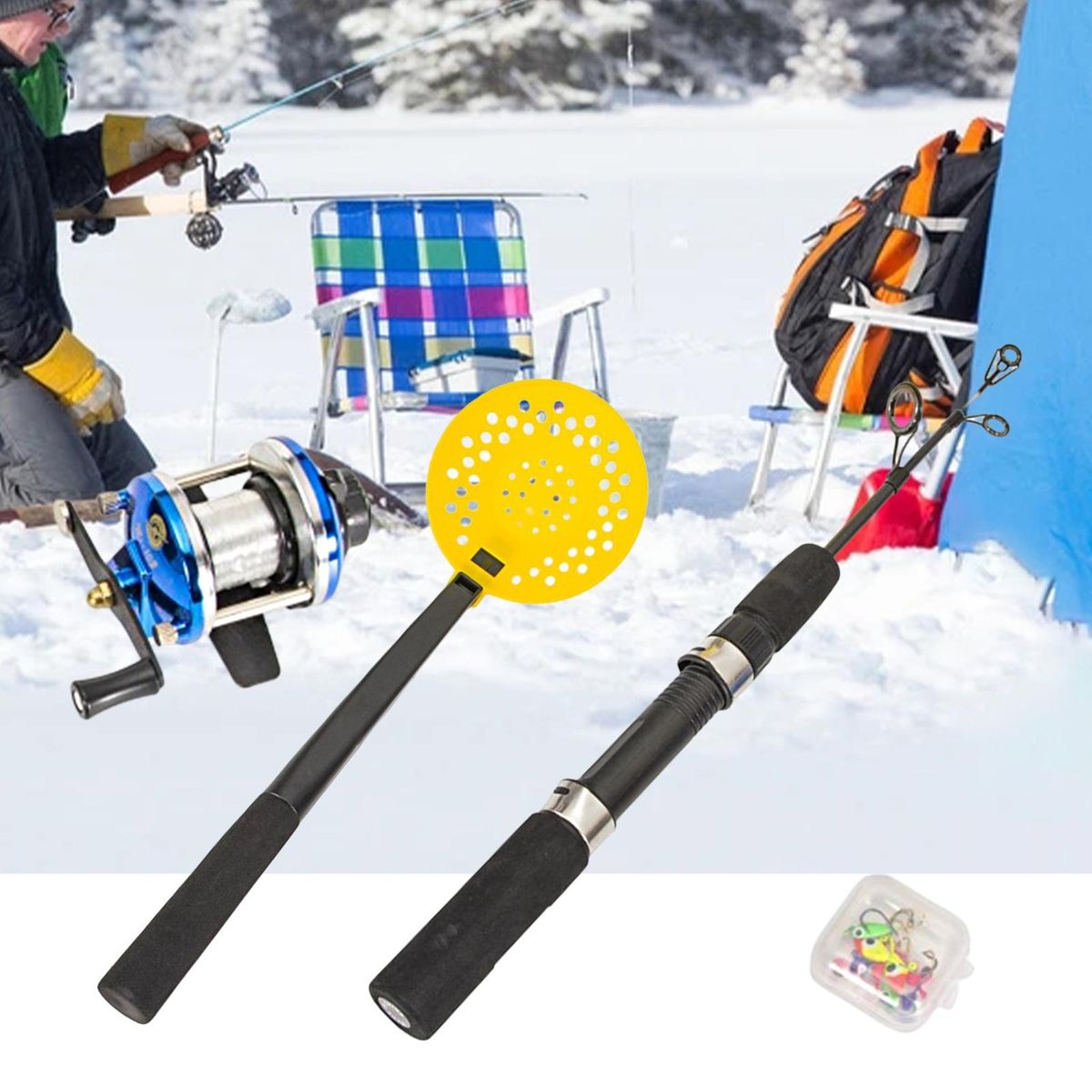 1 Set Ice Fishing Equipment Multifunctional Ice Fishing Combination Kit