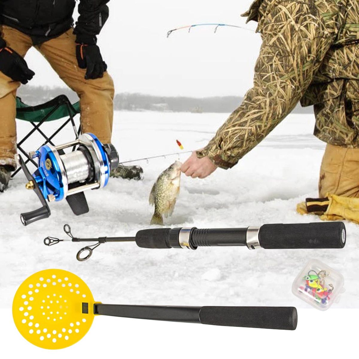 1 Set Ice Fishing Equipment Multifunctional Ice Fishing Combination Kit
