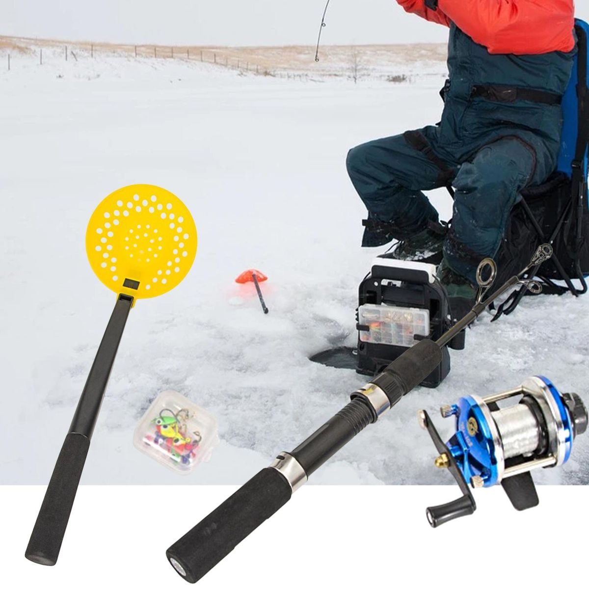 1 Set Ice Fishing Equipment Multifunctional Ice Fishing Combination Kit