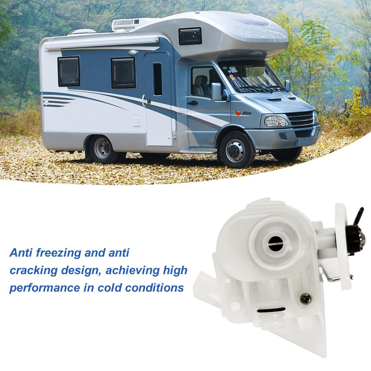 RV Toilet Water Valve Replacement Kit Replacement for Thetford Aqua Magic V High and Low Model RV Toilet Parts 31705, 31688 31687 31683