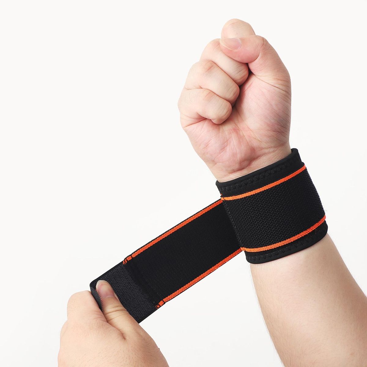 1Pc Wrist Wrap Multifunctional Wrist Support Dark Orange