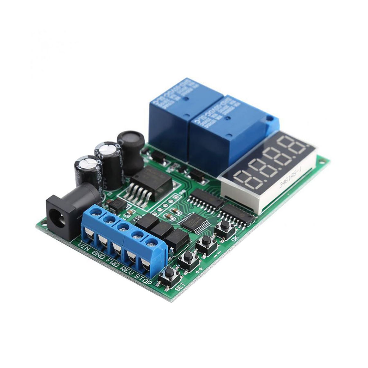 DC 5-24V Multifunction Motor Reversible Controller Driver Board for Toy PLC Car Garage Door