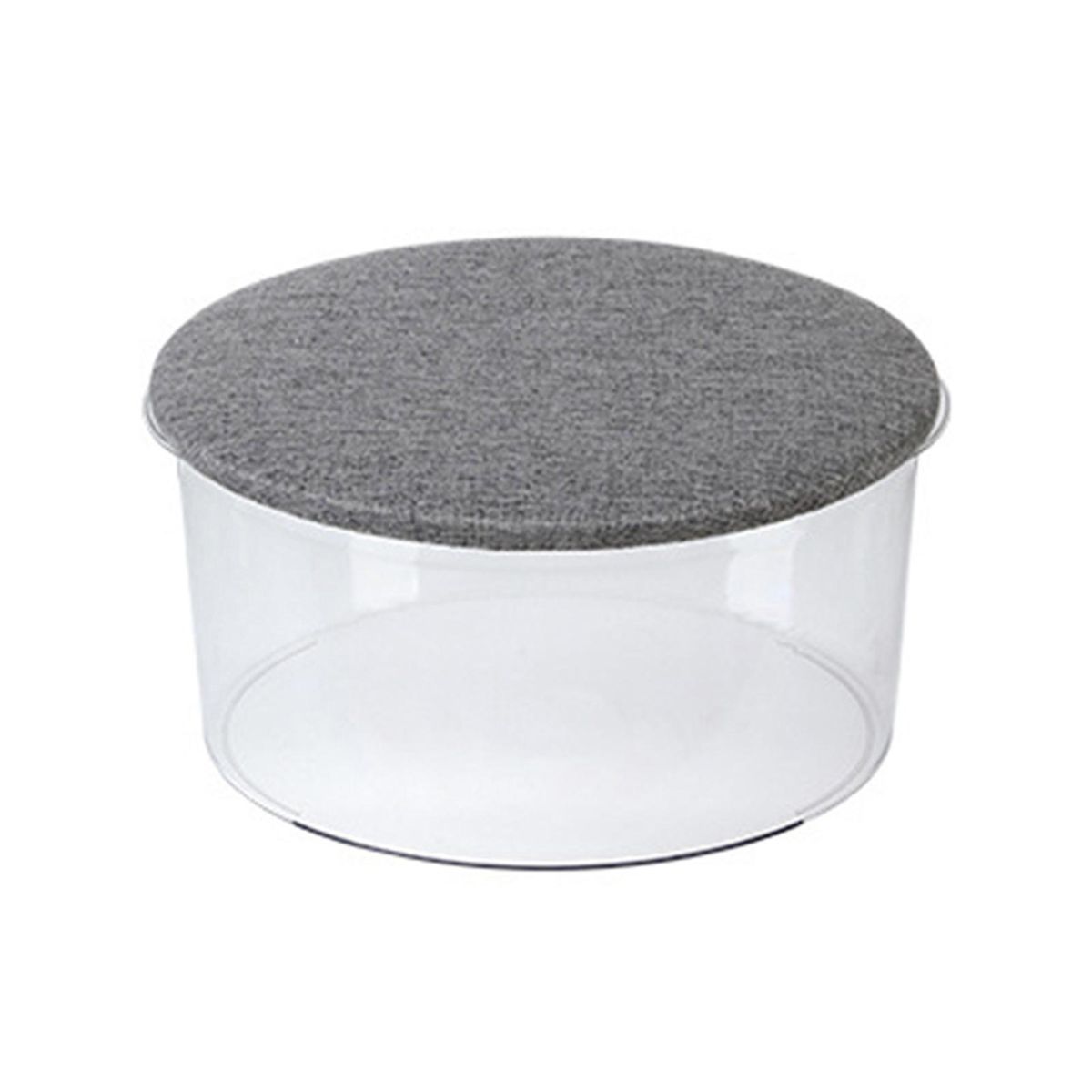 Sitting Stool Multi-purpose Footrest Stool Toy Storage Box Grey