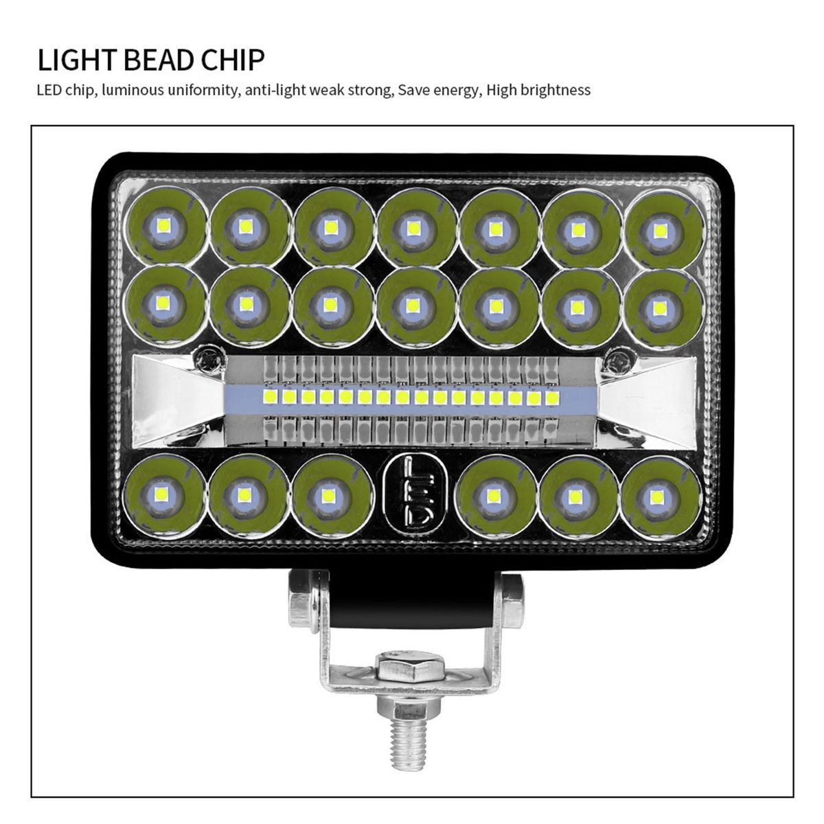 1Pcs 108W 5inch 6500K LED Work Light Fog   Driving Light