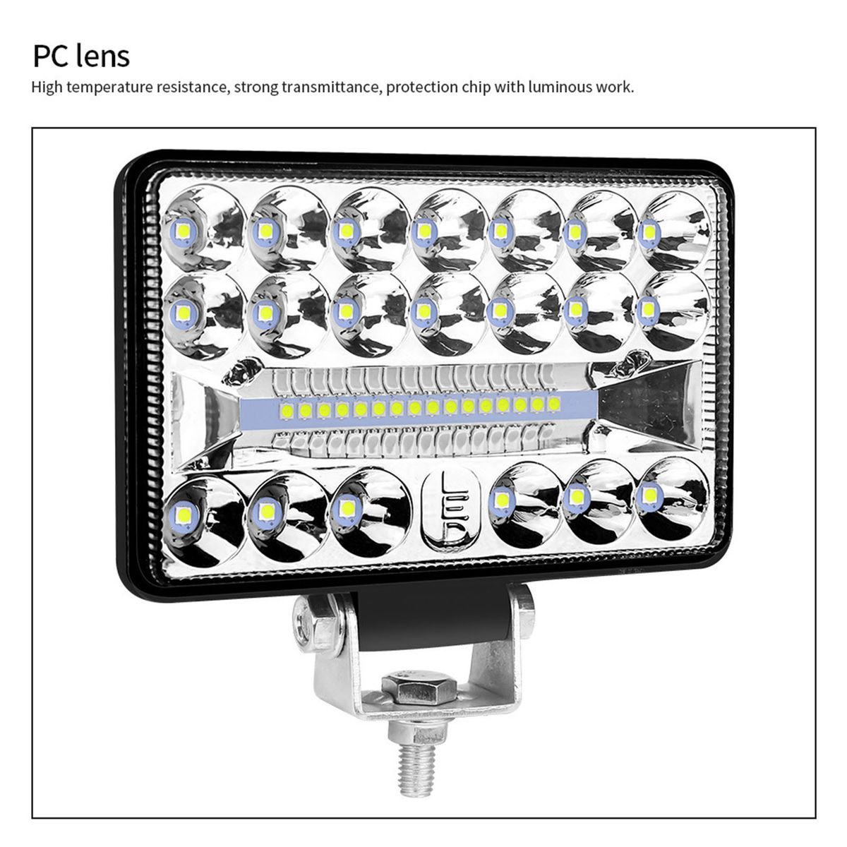 1Pcs 108W 5inch 6500K LED Work Light Fog   Driving Light