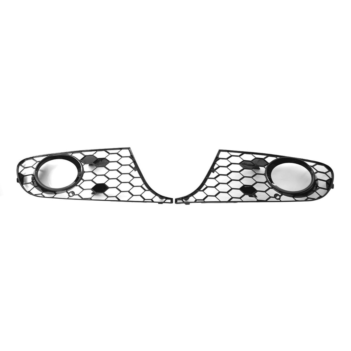 1 Pair Of Car Auto Balck Honeycomb Front Bumper Fog Light