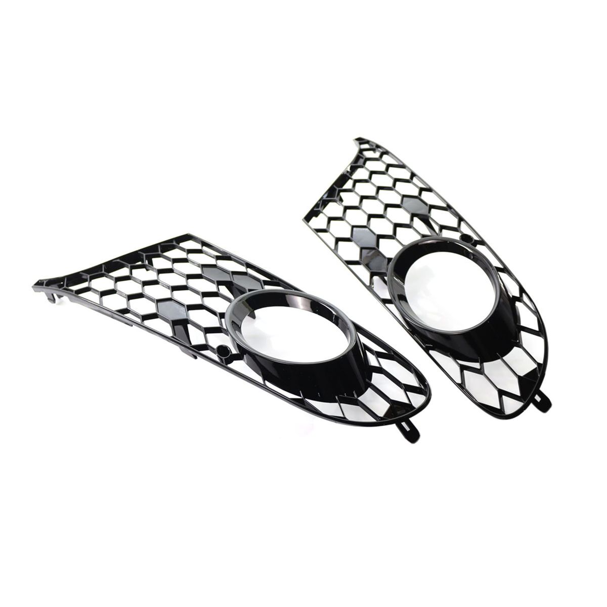 1 Pair Of Car Auto Balck Honeycomb Front Bumper Fog Light