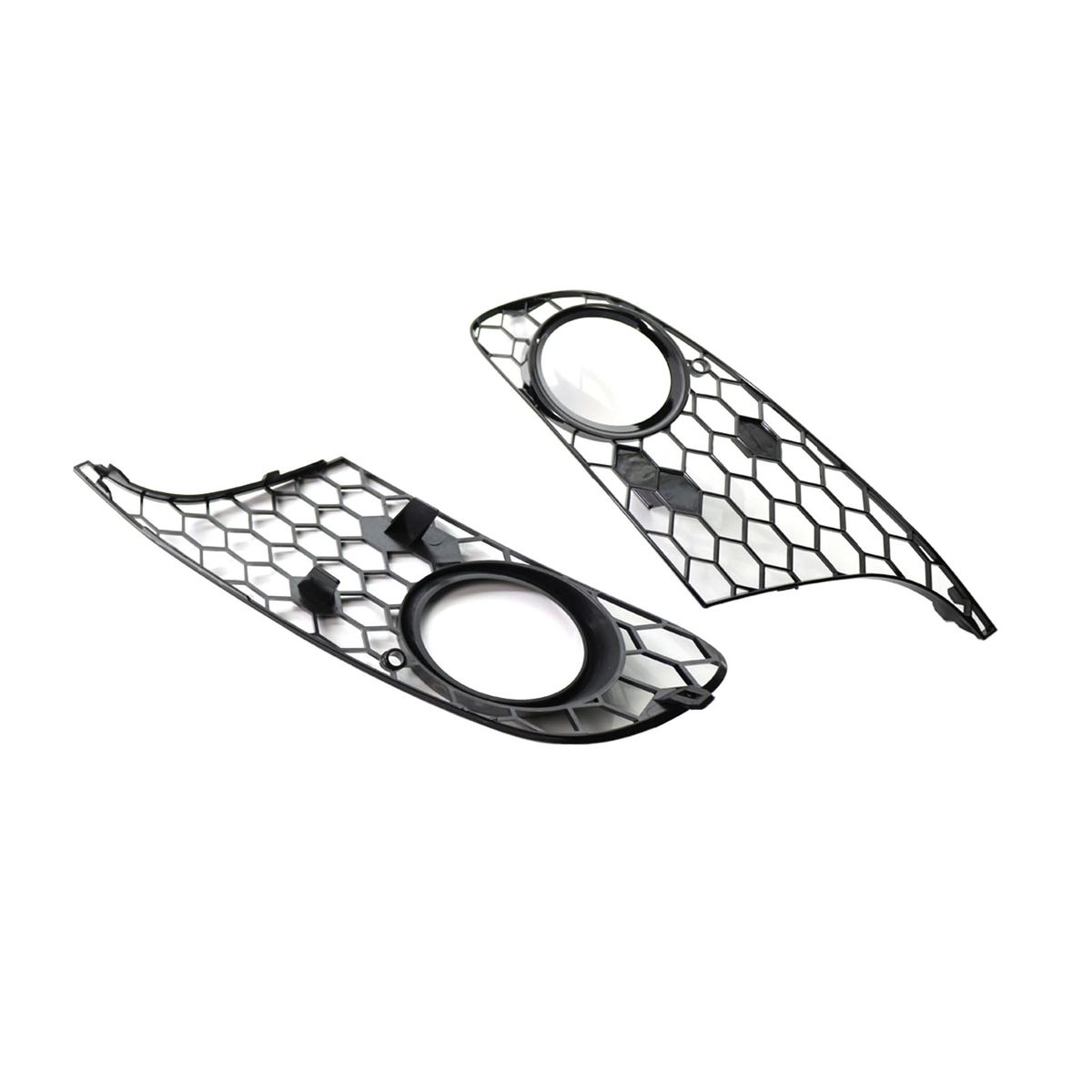 1 Pair Of Car Auto Balck Honeycomb Front Bumper Fog Light