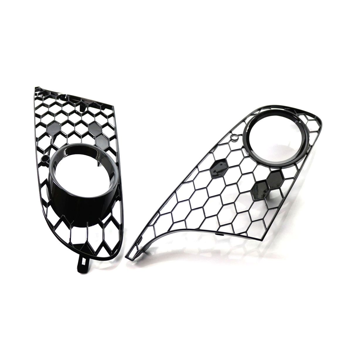 1 Pair Of Car Auto Balck Honeycomb Front Bumper Fog Light