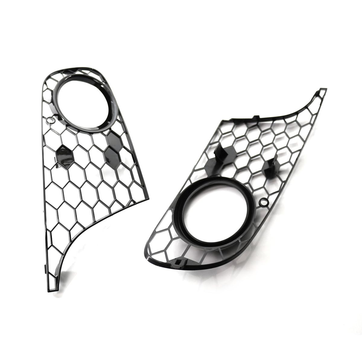1 Pair Of Car Auto Balck Honeycomb Front Bumper Fog Light