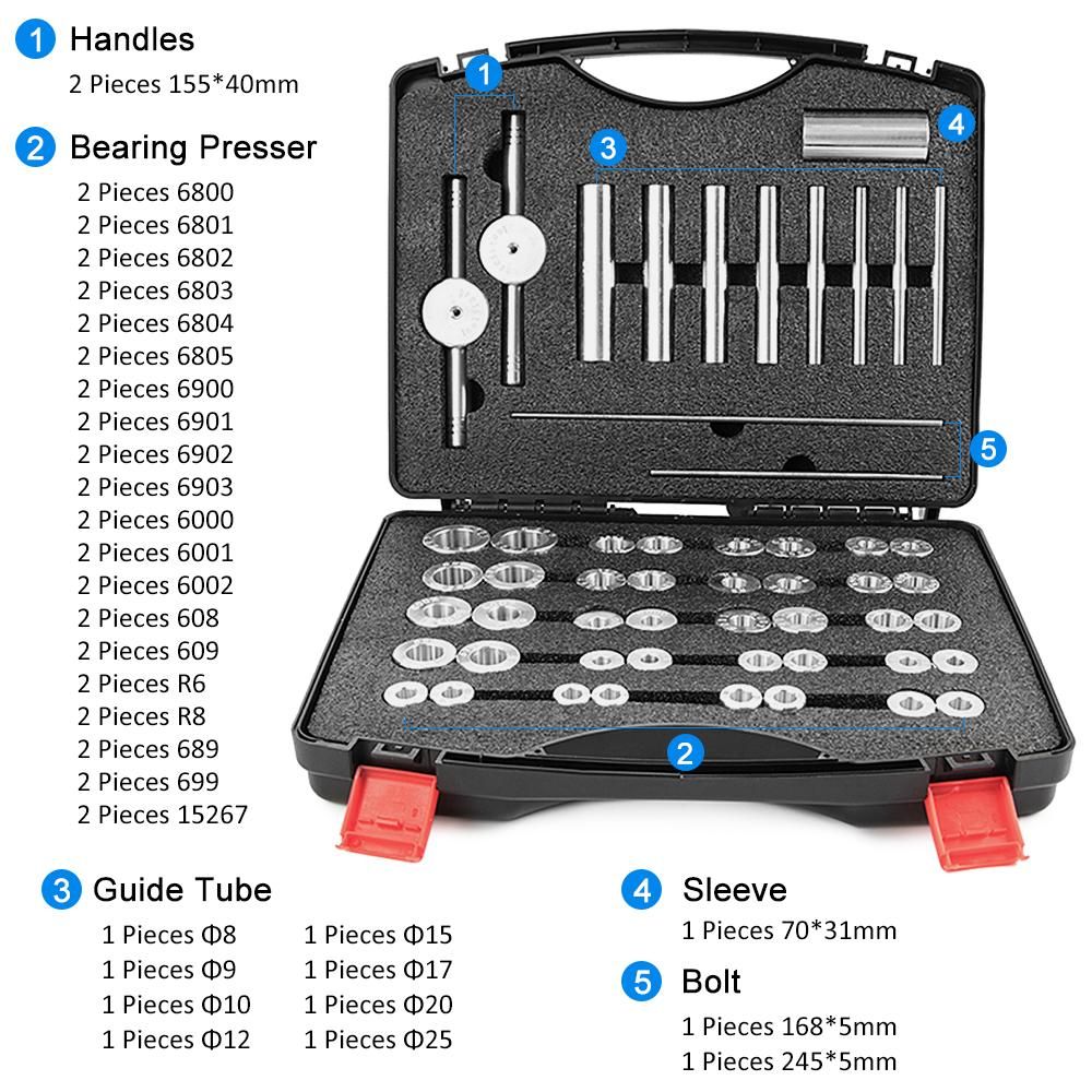 Bicycle Bearing Press Set For Wheels Hub Bearing Installation Bicycle Frame Turning Point Bearing Assembly Tool