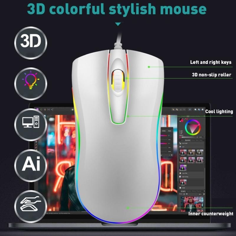 Universal 2.4GHz Wireless Rechargeable Cute Panda-Pink
