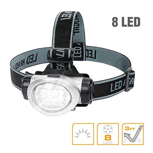 EverBrite 5Pack LED Headlamp For Running Camping Reading Fis