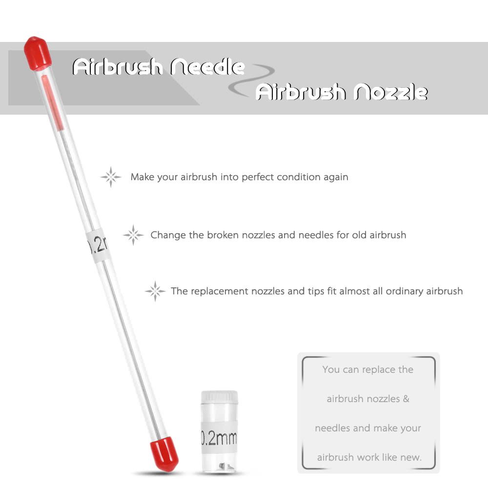 0.2mm Airbrush Nozzle And Needle Replacement For Airbrushes