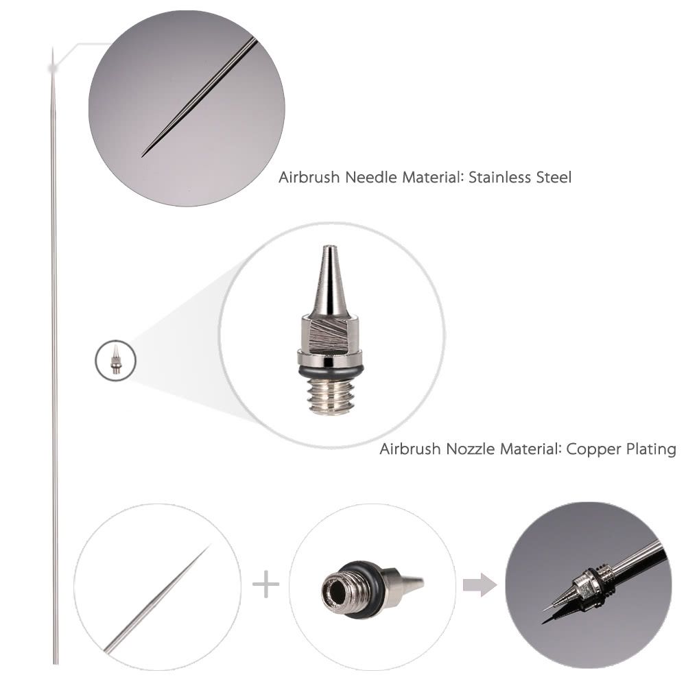 0.2mm Airbrush Nozzle And Needle Replacement For Airbrushes
