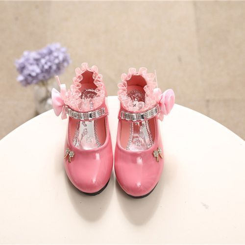Medium And Large Children's Shoes Female Baby Kids Princess Casual Shoes Pink