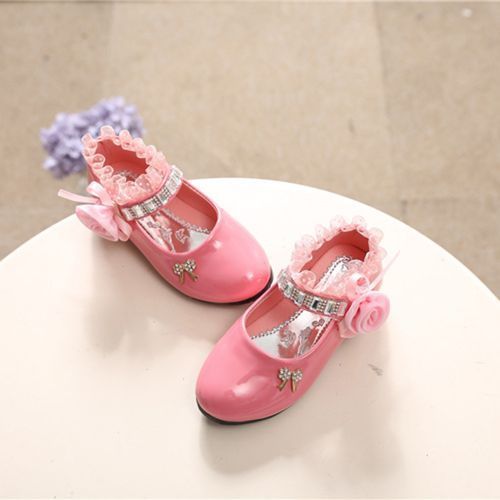 Medium And Large Children's Shoes Female Baby Kids Princess Casual Shoes Pink