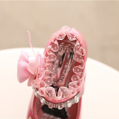 Medium And Large Children's Shoes Female Baby Kids Princess Casual Shoes Pink