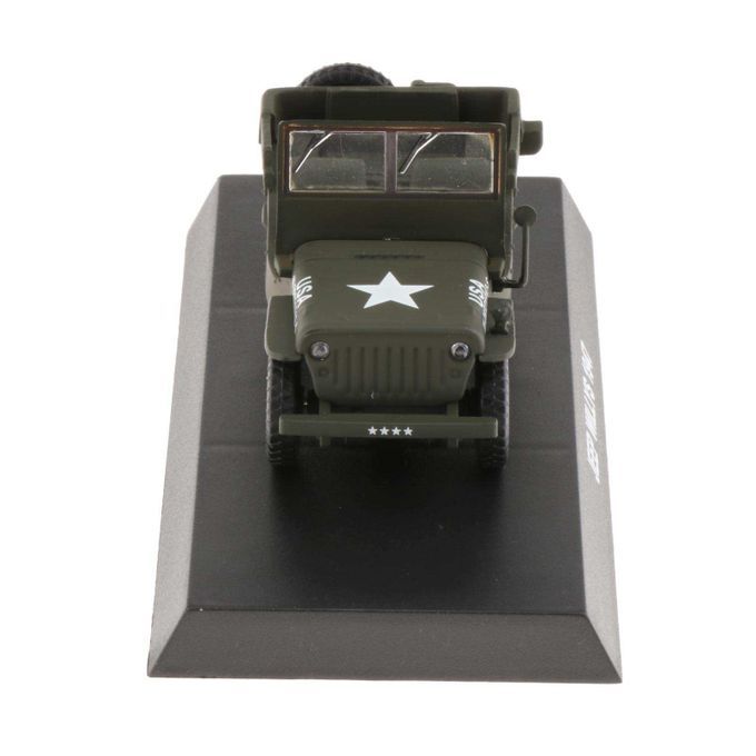 Metal 1/43 Scale WW II Jeep   US  Model Car Open Car Collection