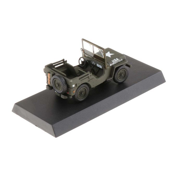 Metal 1/43 Scale WW II Jeep   US  Model Car Open Car Collection