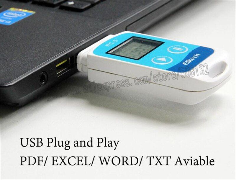 Elitech RC-5 USB Temperature Data Logger Recorder Internal Sensor 32000 Points
