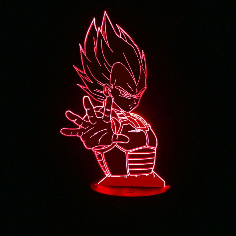 Dragon Series Super Saiyan Goku 3D Night Strange Touch LED