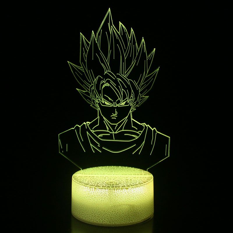 Dragon Series Super Saiyan Goku 3D Night Strange Touch LED