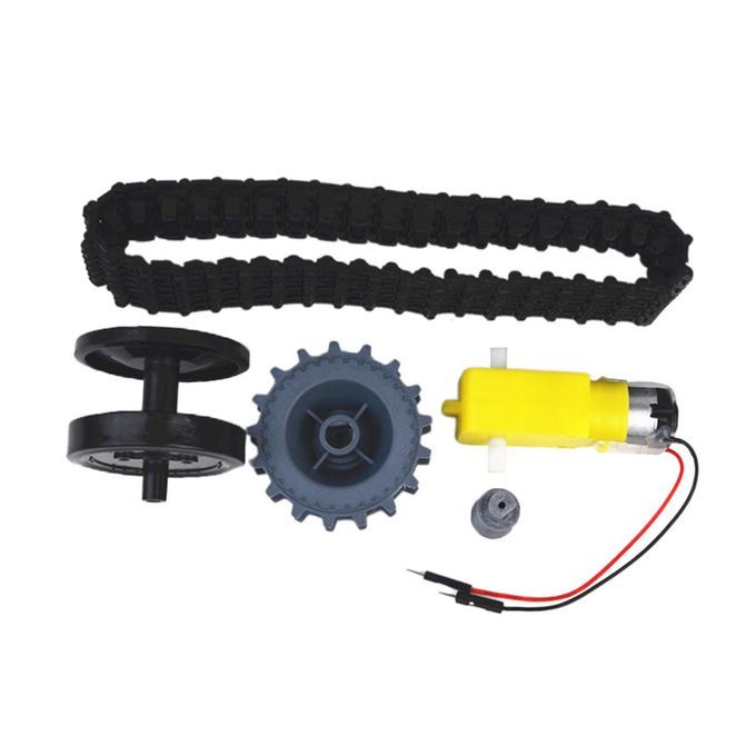 DIY Tank Parts TT Motor Wheels Tank Track Crawler Conveyor 18.5cm